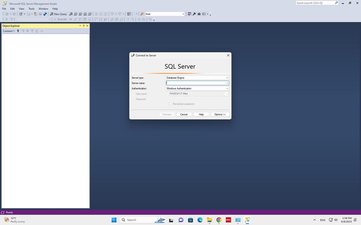 Access SQL Server Management Studio (SSMS) from windows to Linux os for ...