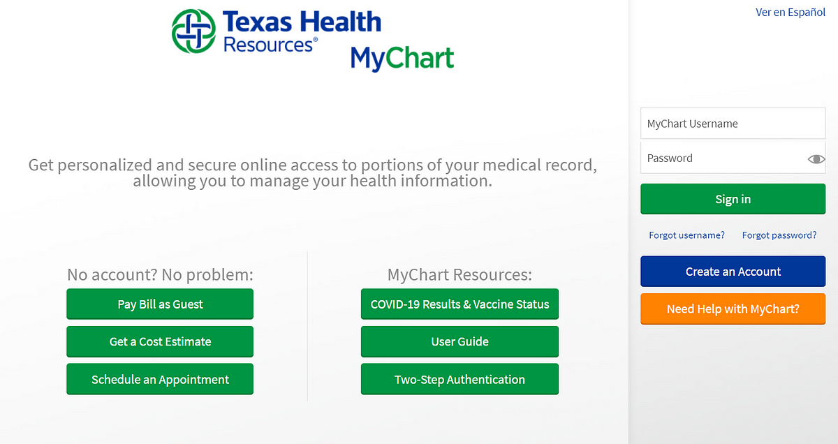 Texas Health MyChart Login Your Portal to Seamless Healthcare by SP