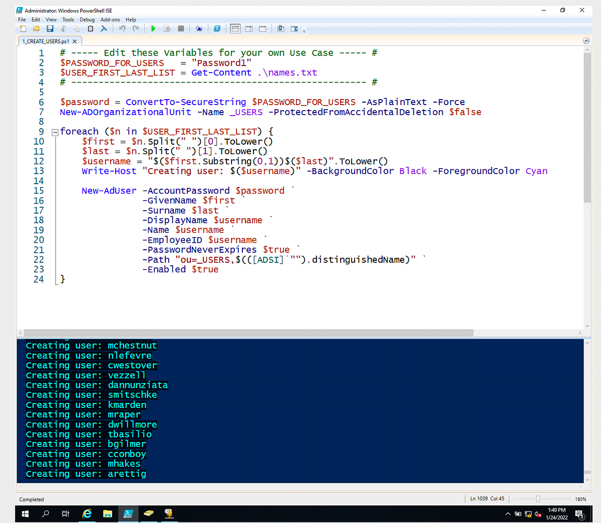 Creating and Managing a 1,000+ User Active Directory Using Oracle ...