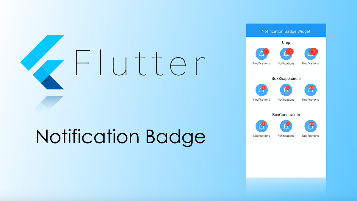 Notification Badge Widget in Flutter by NottDev Medium