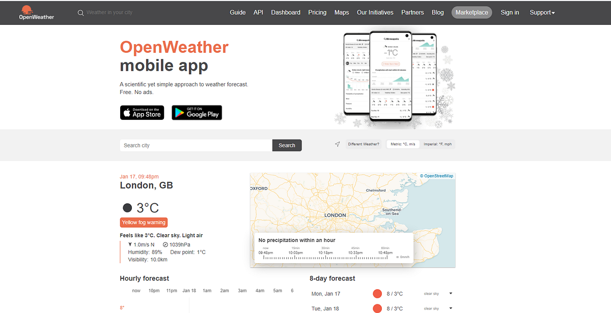 My own weather web app and React JS Project | by Yoonsung Kim | Medium