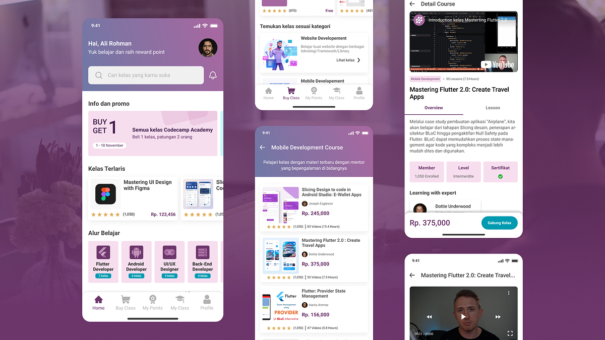 UX Case Study: CodeCamp Academy β Designing Online Course for Mobile ...