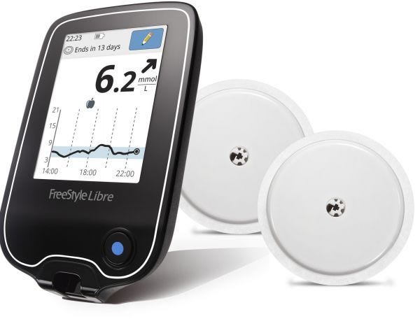 FreeStyle Libre 14 Day Sensors [ 2 Pack ] with 28 day sensor for Continuous  Glucose Monitoring