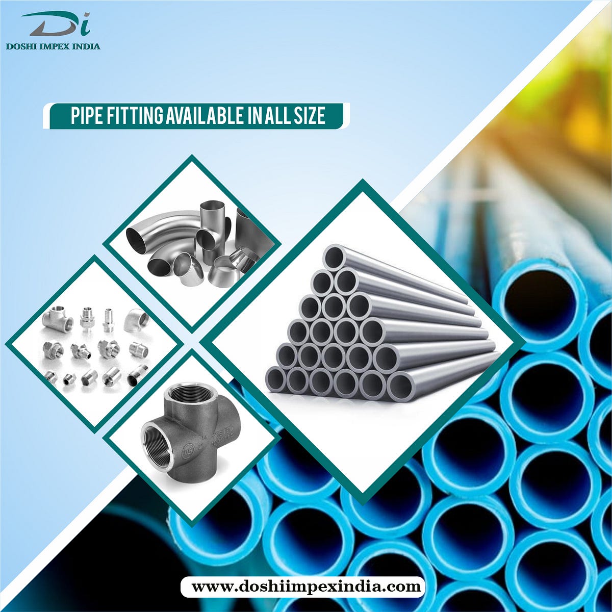 Tips On Selecting the Right Types of Pipe Fittings by Doshiimpexindia