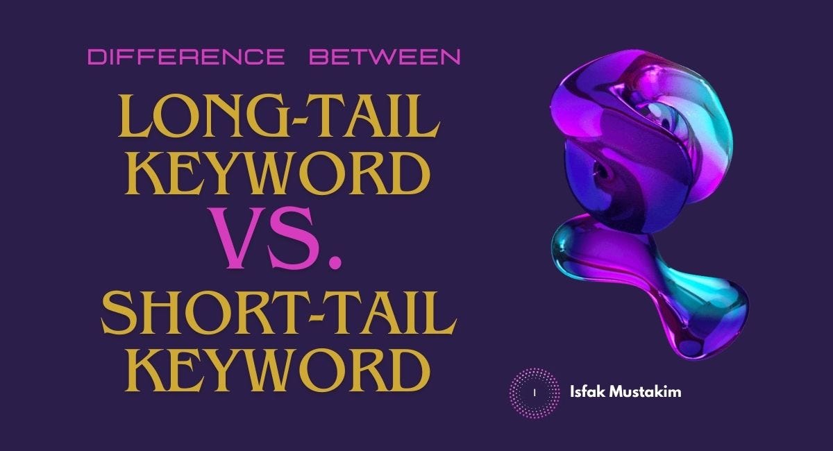 Longtail vs. shorttail keywords by Isfak Mustakim Medium