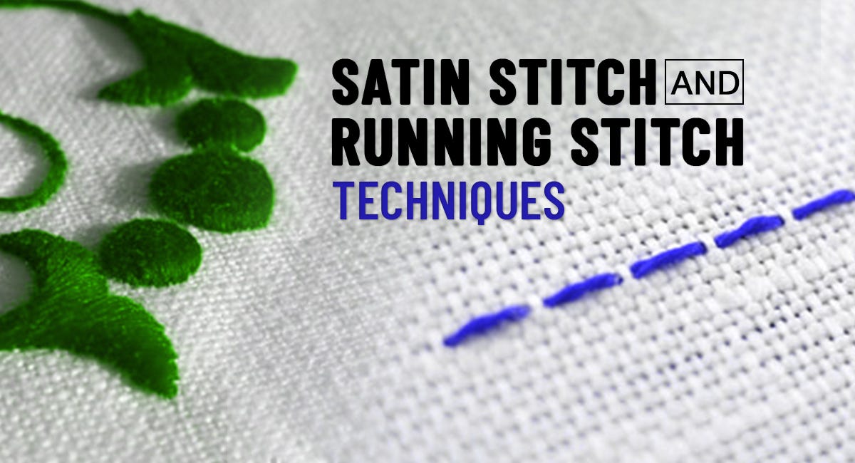 Step by Step Guide to Satin Stitch and Running Stitch for Embroidery Digitizing