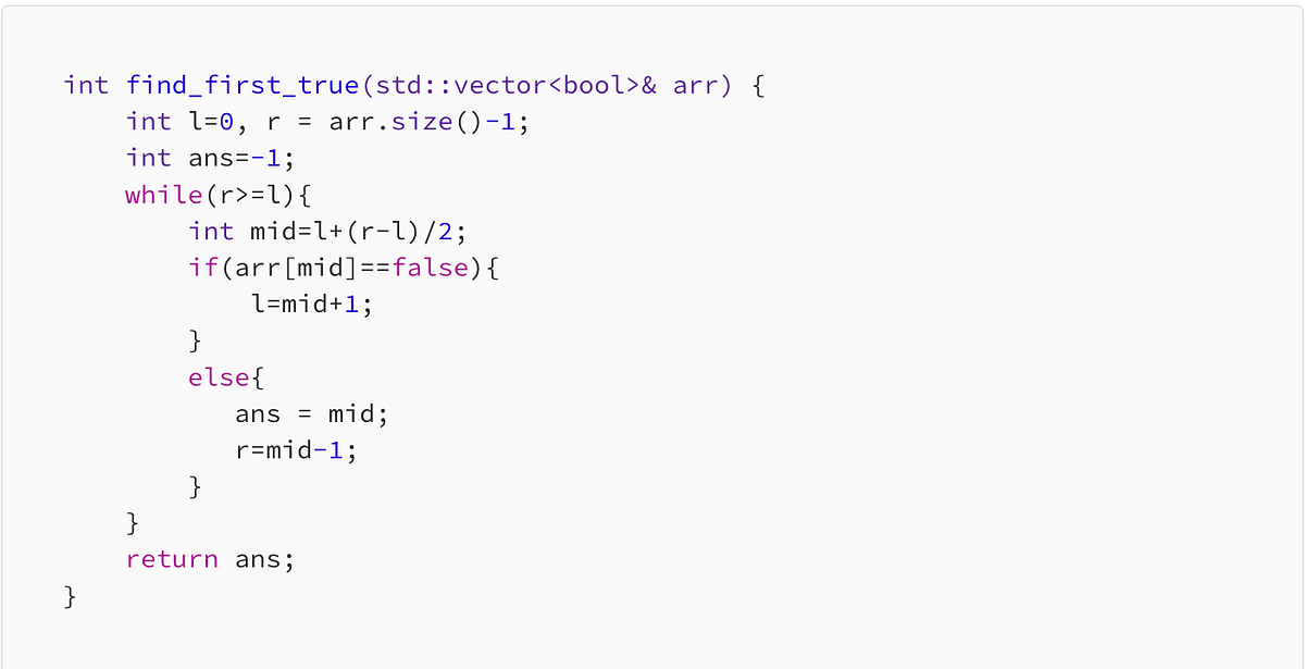 Solve any Binary Search Problem with JUST ONE TEMPLATE | by Sufyan Khan ...