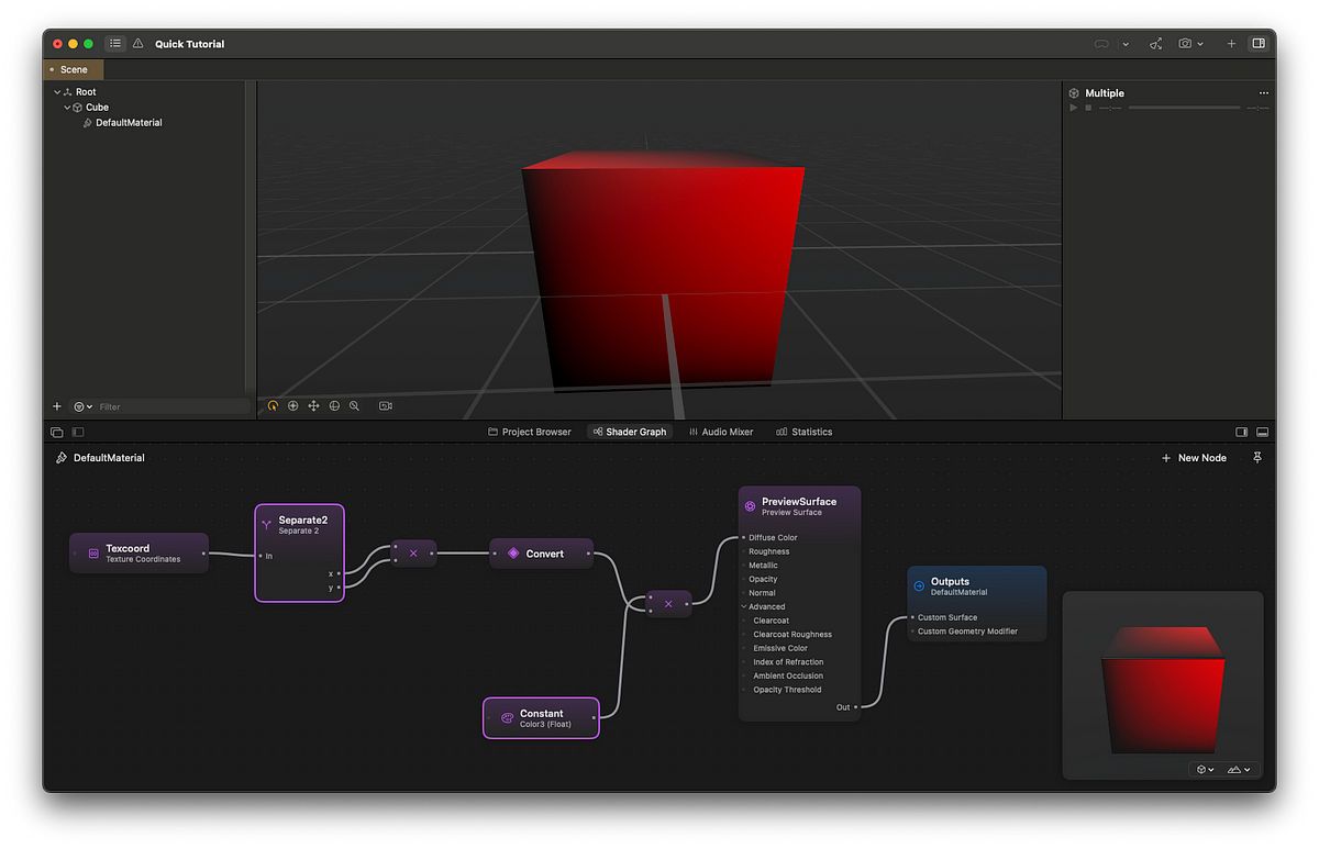 Quick Reality Composer Pro Shader Graph Tutorial | by Dennis Ippel | Medium