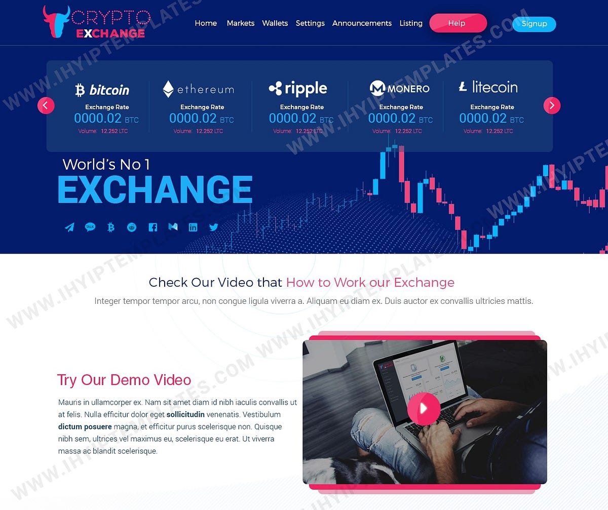 Top Cryptocurrency Exchange Script for Launching Your Trading Platform | by  Elisha | Coinmonks | Medium