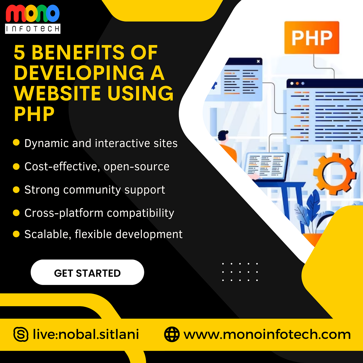 Benefits of web development using PHP - Mono Infotech - Medium
