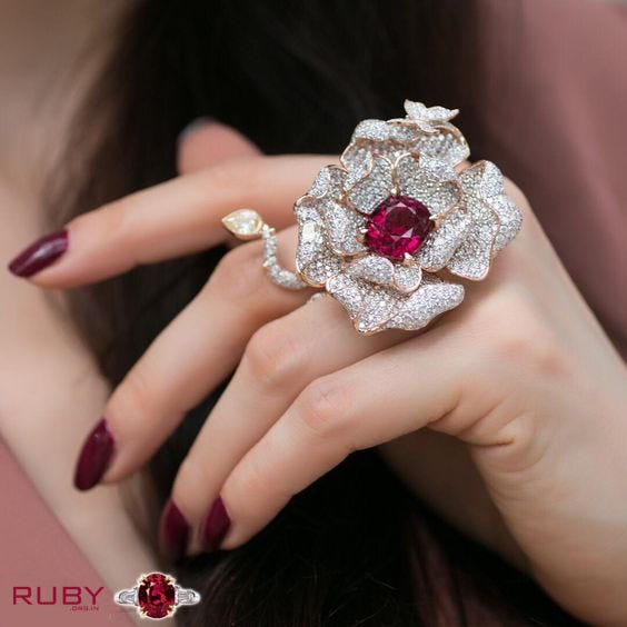 Ruby diamond 2025 ring designs