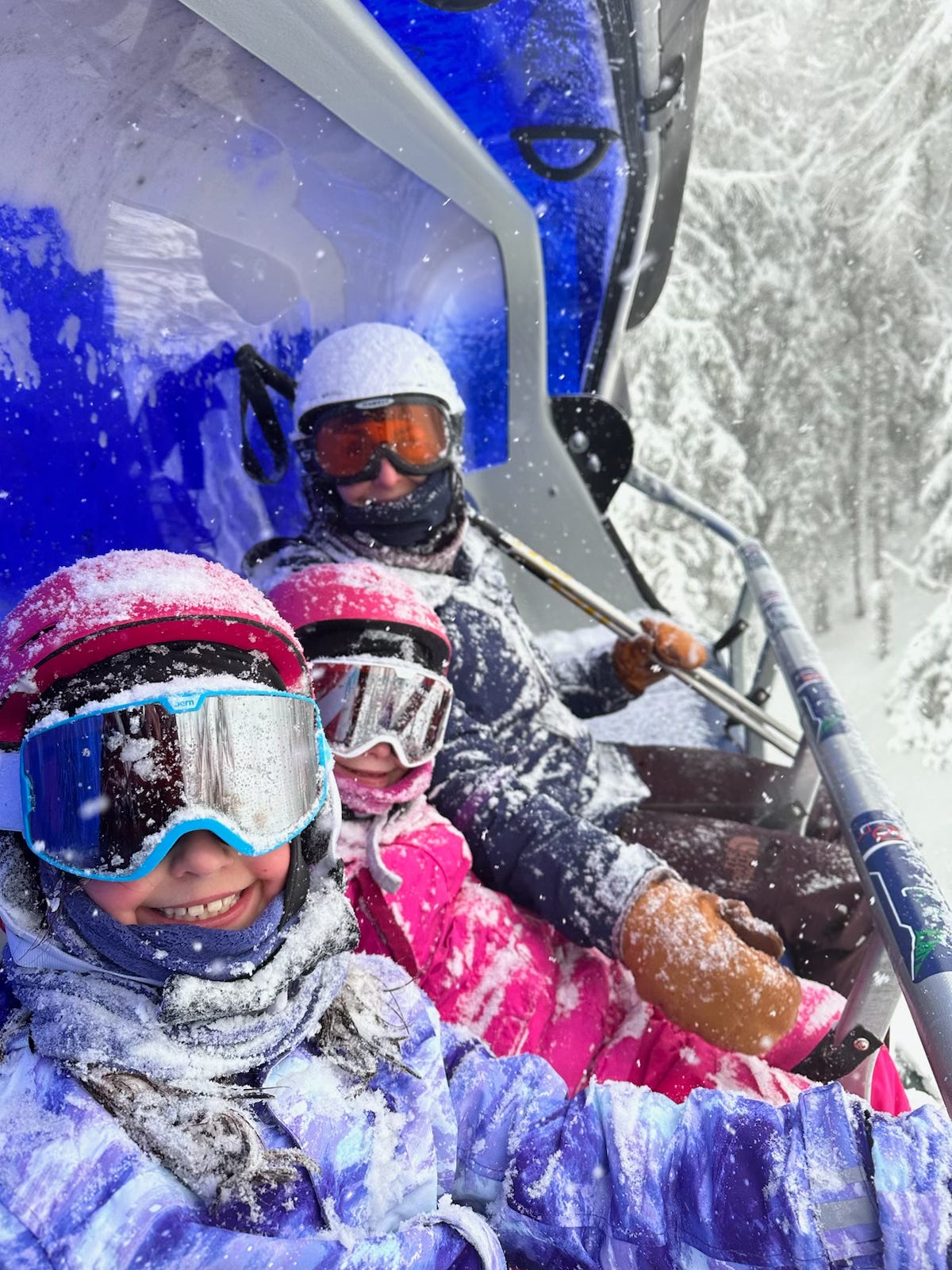 All smiles as 18" of fresh snow falls on the slopes