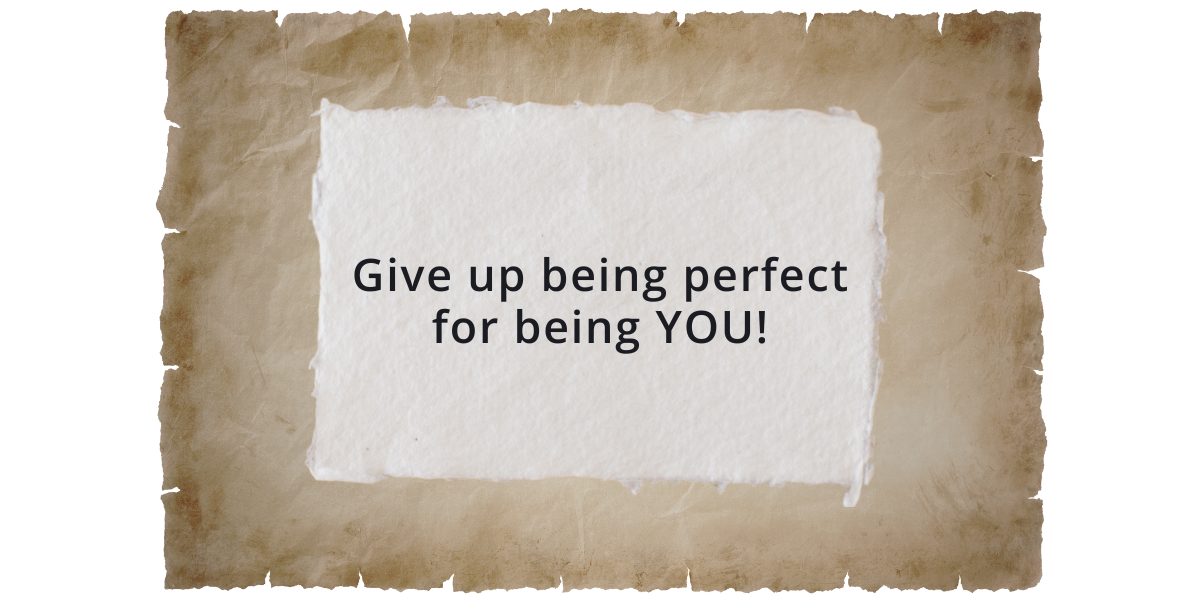 Give Up Being Perfect For Being Authentic Give Up Being Perfect for Being You | by Gisele Grenier | Medium