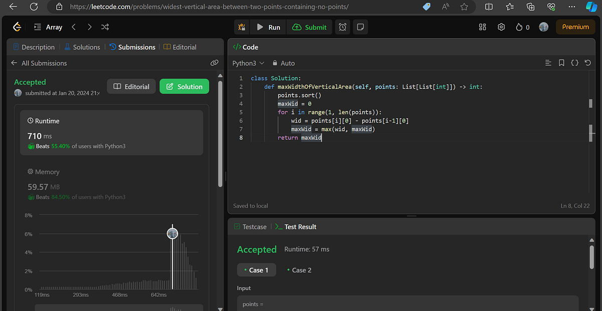 The explanation for the LeetCode problem no 1637 | by FAIZAL | Medium