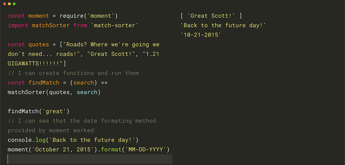 Dev workflow tips: RunJS the ultimate JavaScript playground | by Wes ...