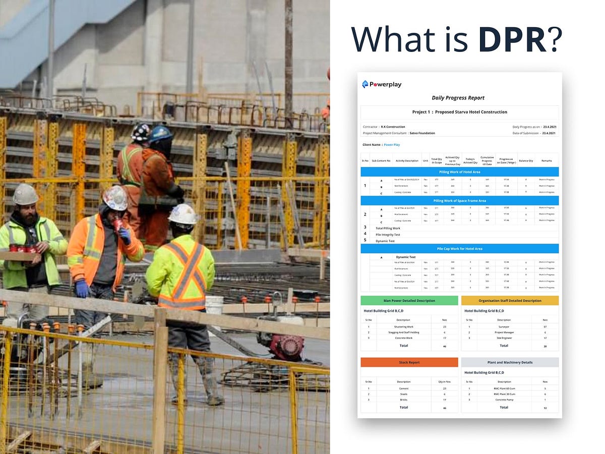 What is DPR in Construction? Getpowerplay Medium