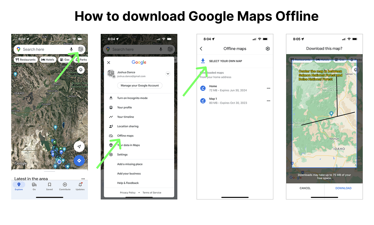 How to download Google Maps for offline use by Joshua Dance Medium