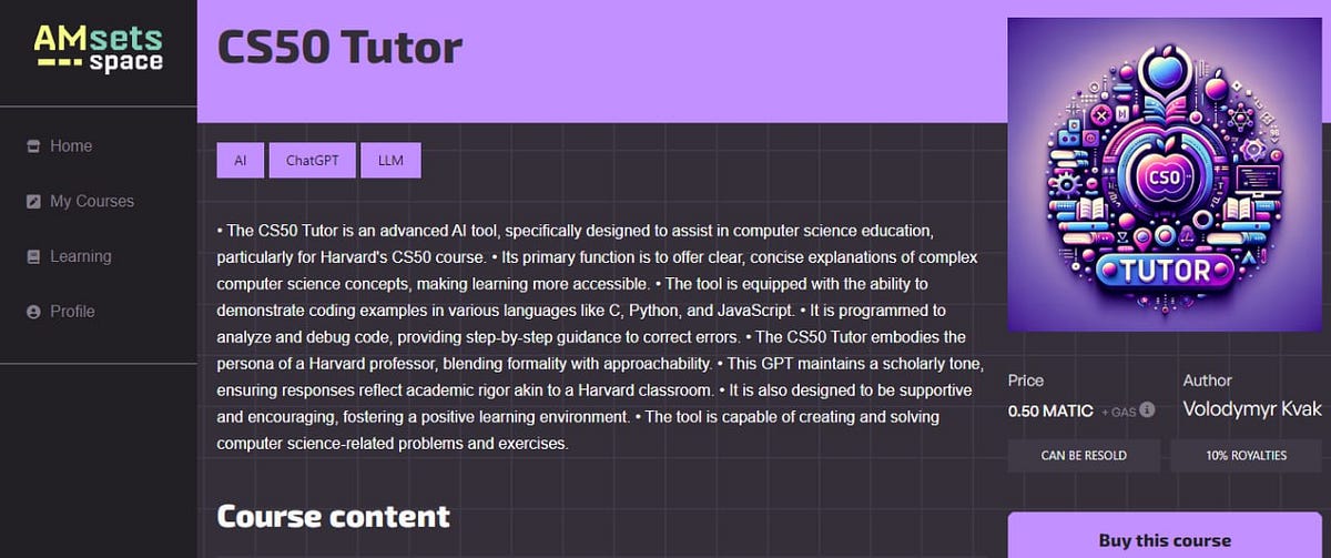 The CS50 Tutor. The CS50 Tutor is an advanced Al tool… | by Amsets ...