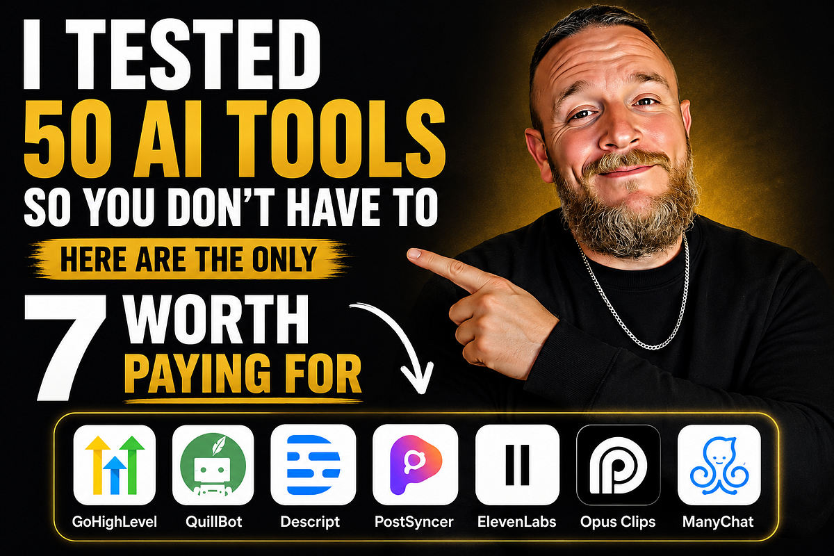 I Tested 50 AI Tools and Spent $3,000 — Only 7 Survived My 90-Day Cut