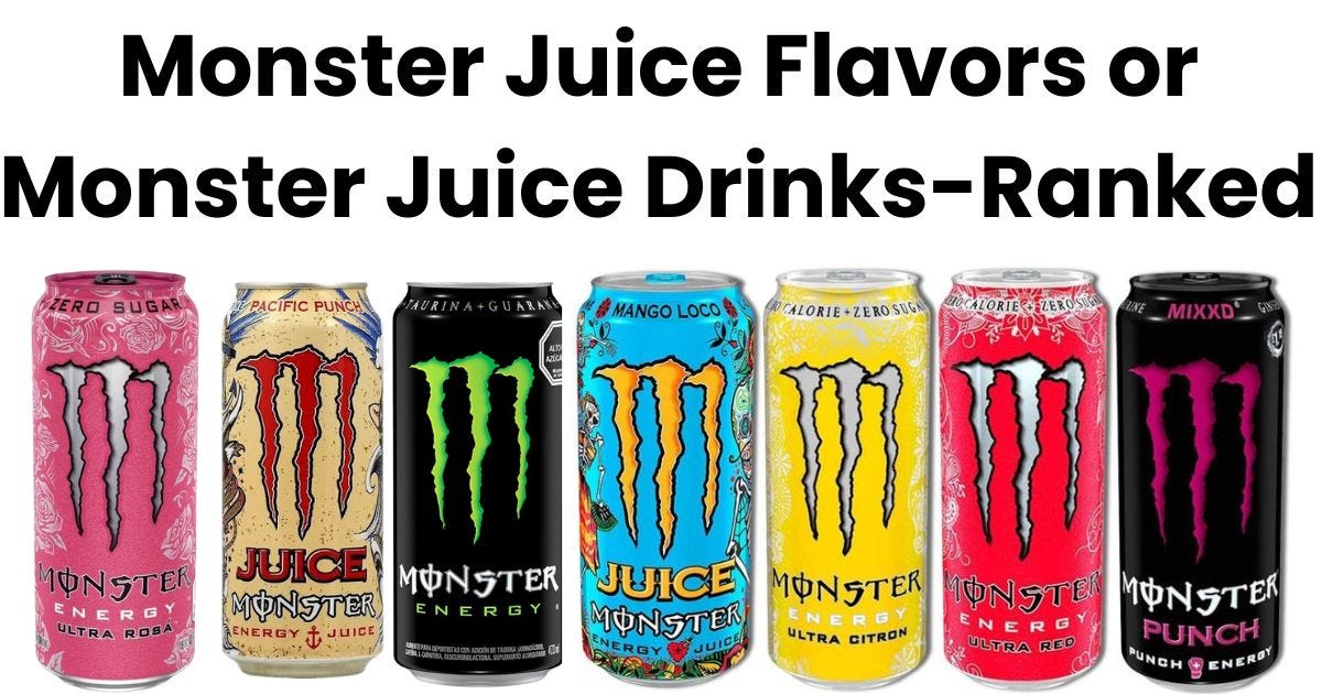 Monster Juice Flavors Ranked At Sandra Miles Blog