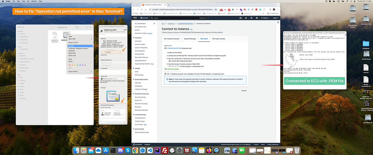 How to Fix “Operation not permitted error” in Mac Terminal? Engr