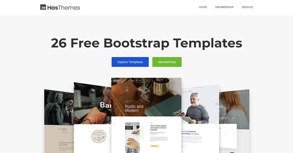 Where can I get free Bootstrap HTML templates? | by Aslamhasib ...