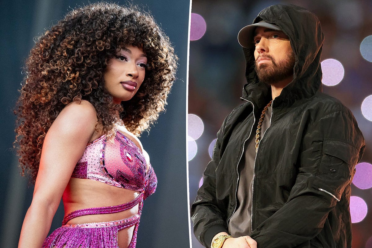 Eminem Faces Backlash Over Megan Thee Stallion Reference in New Song "Houdini" by Misaja