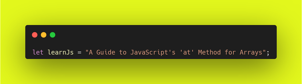 JavaScript's at() Method - Array Indexing | Medium