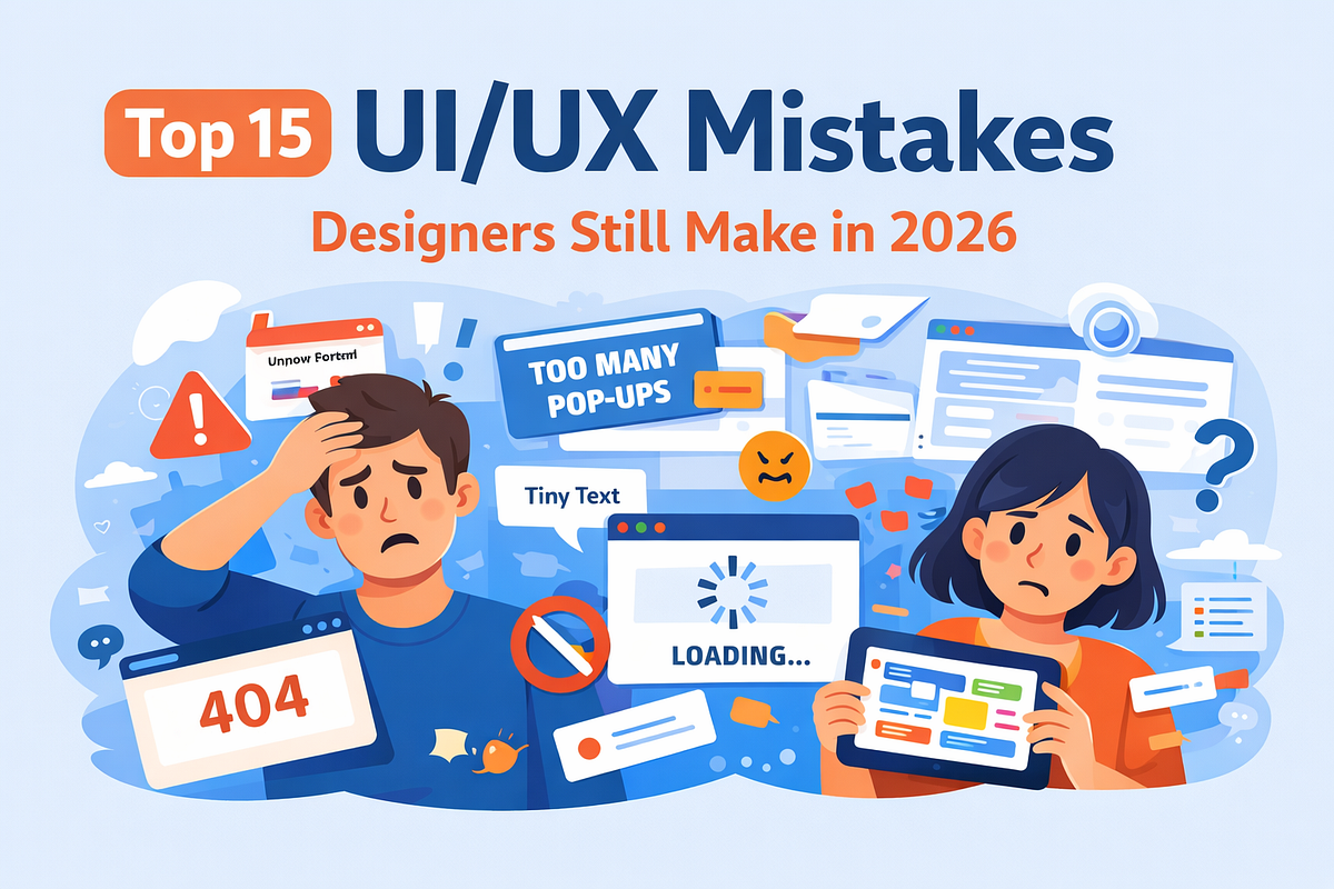 Top 15 UI/UX Mistakes Designers Still Make in 2026. | by Softs Solution ...