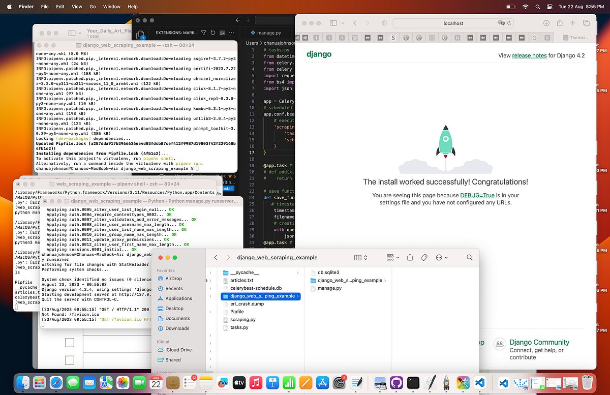 Omg web scraping with Python, Celery and Django… lets go by