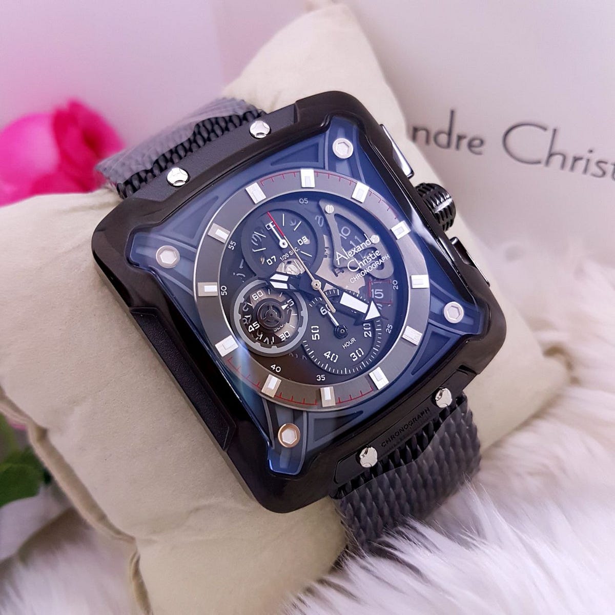 Jam tangan mounte christ chronograph clearance
