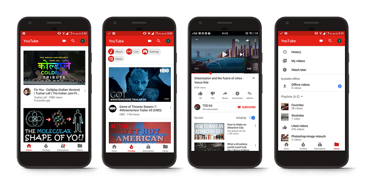 Youtube App A Design Review As An App I Use Heavily I Wanted To