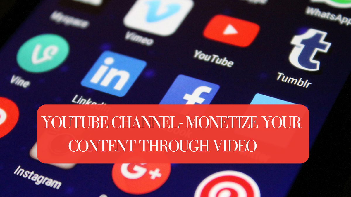YouTube Channel Your Content through Video by shiney Aug