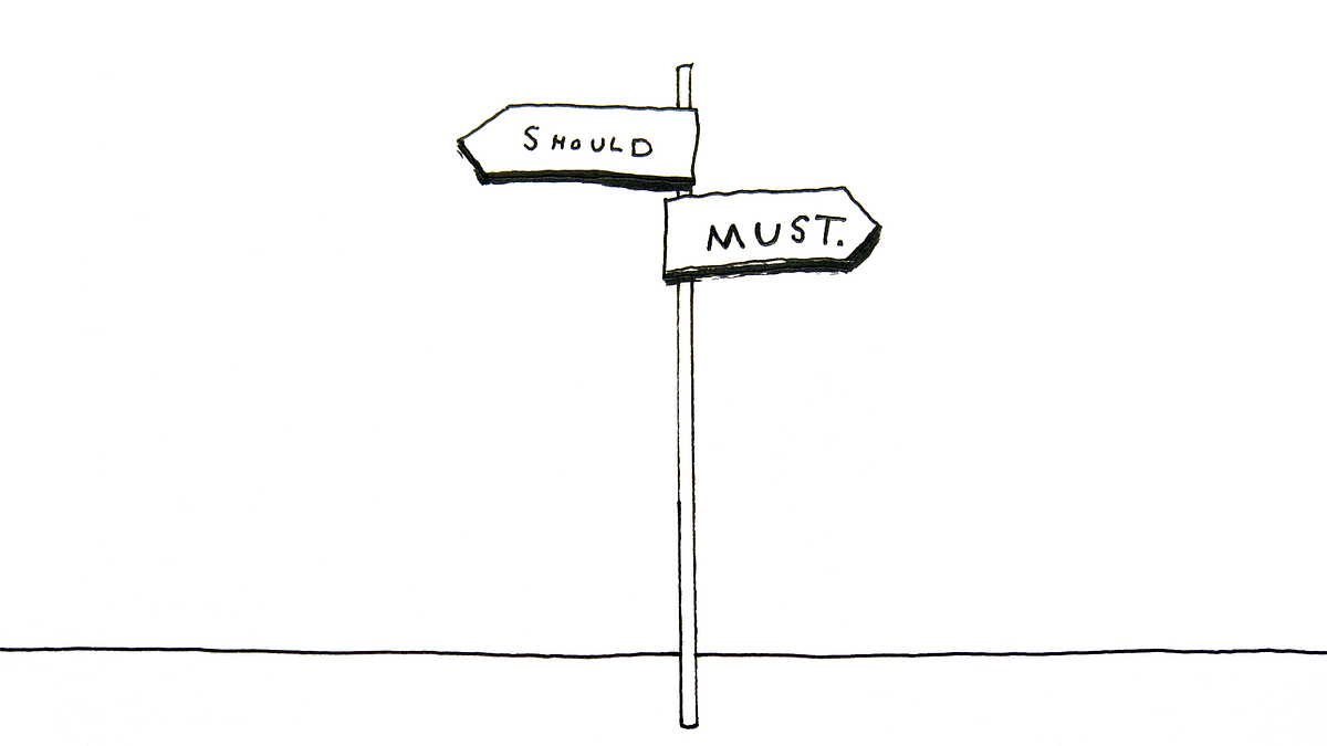 The Crossroads of Should and Must, by elle luna
