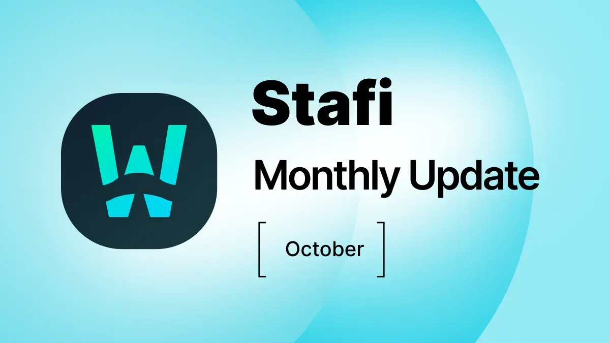 StaFi Protocol Monthly — October Community Update