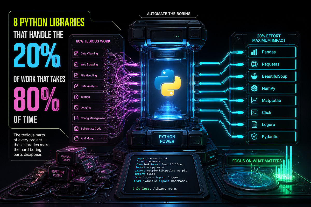 8 Python Libraries That Handle the 20 Percent of Work That Takes 80 ...