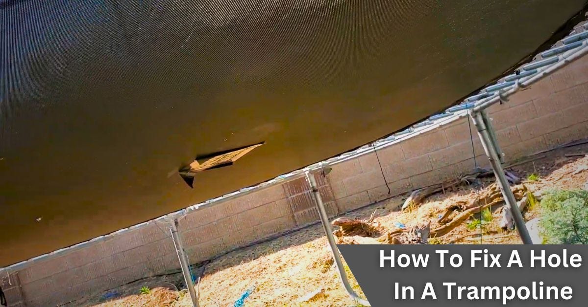 How To Fix A Hole In A Trampoline Trampoline Mind Medium