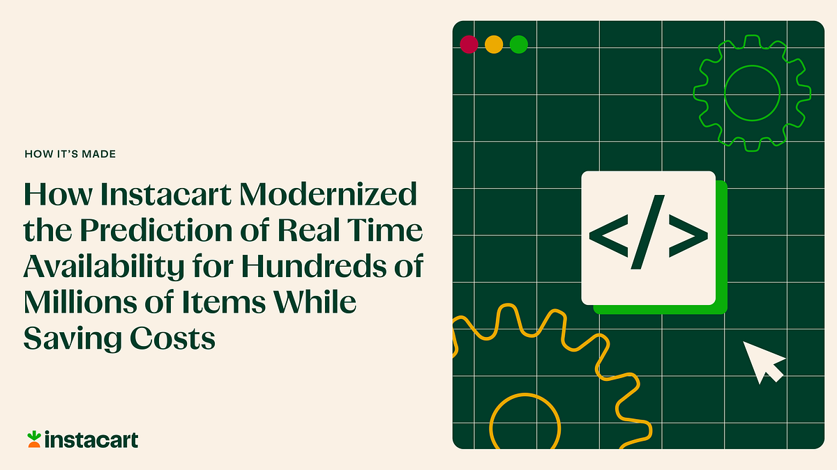 How Instacart Modernized the Prediction of Real Time Availability for Hundreds of Millions of Items…