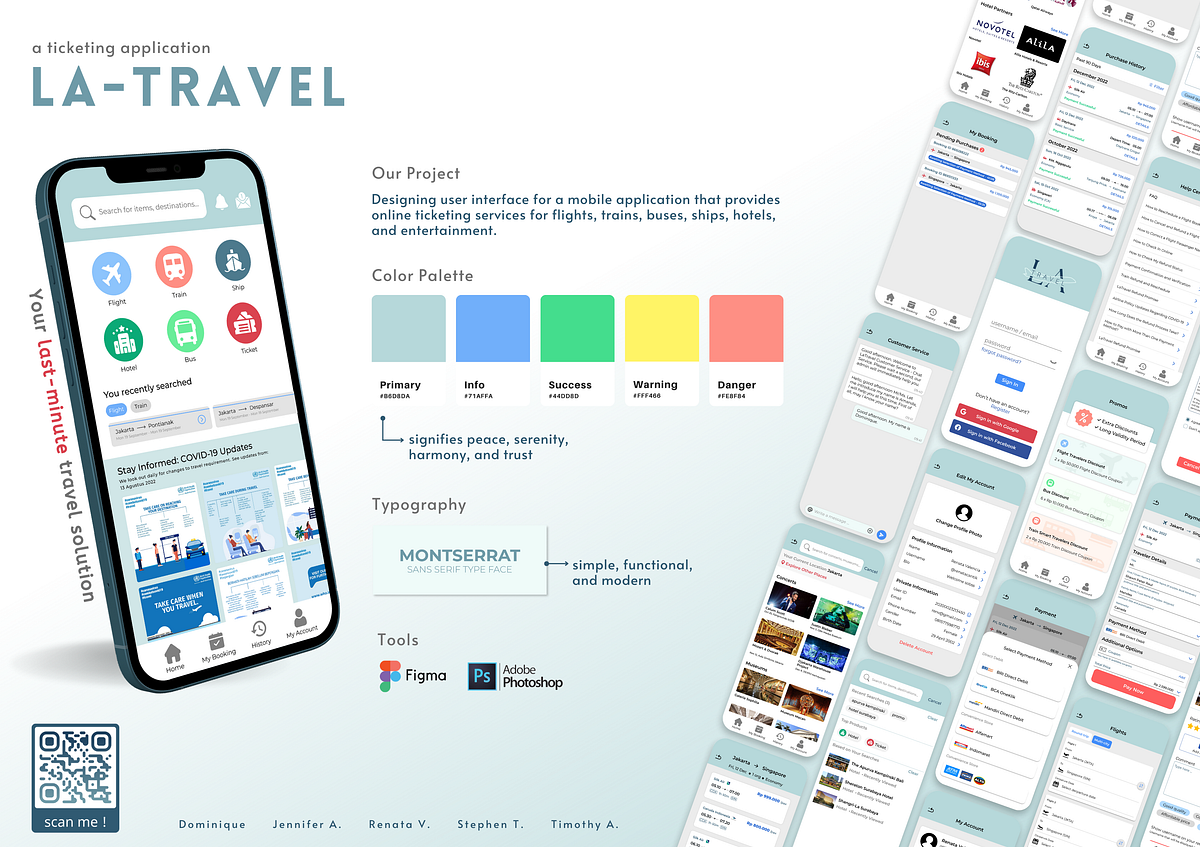 UI/UX Case Study — La-Travel Ticketing Application: Designing Customer ...