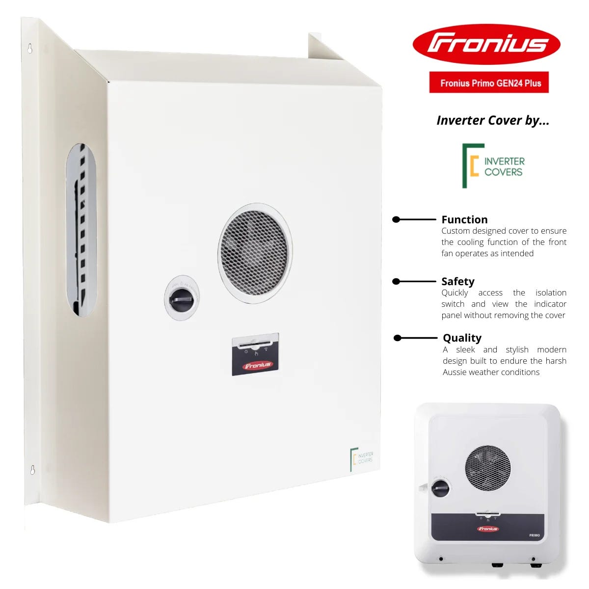 Fronius Gen24 Primo Inverter Cover — FCC02-Gen24 (2 colours) - Cover my  Inverter - Medium