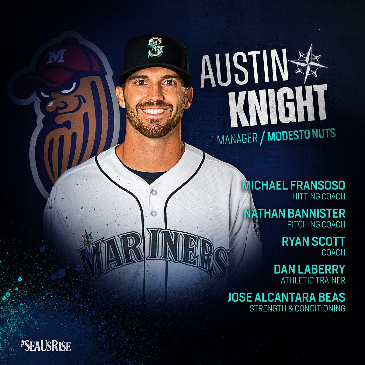 Mariners Announce LowA Modesto Staff for 2022 Season by Mariners PR