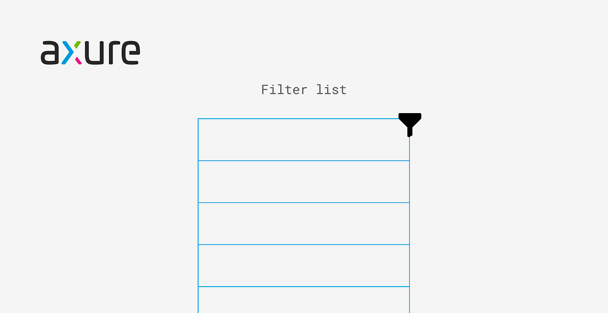 How to create a filter list in Axure RP by Hiep Dang Medium