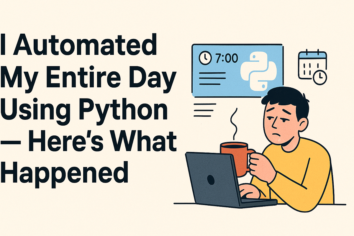 I Automated My Entire Day Using Python — Here’s What Happened | by ...