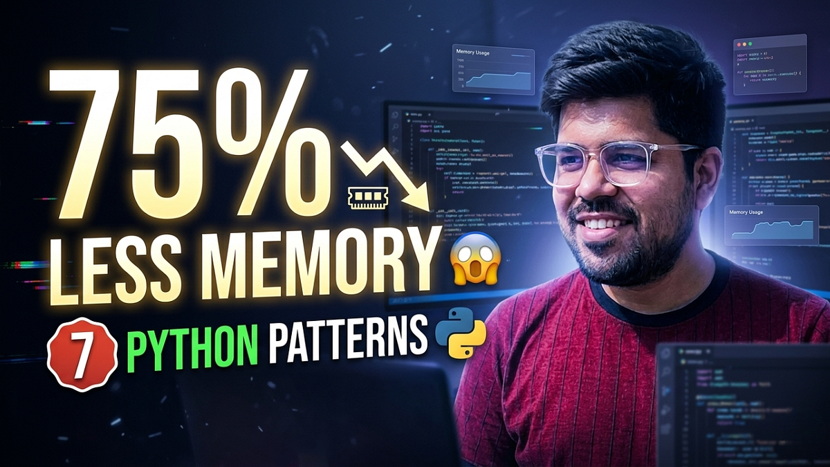 7 Python Patterns That Reduced My Memory Usage by 75% | by Yash Jain ...