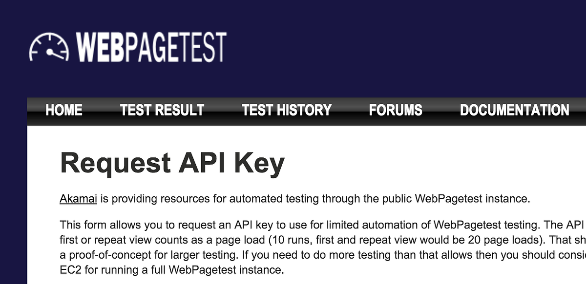 Webpagetest Api Website Performance Testing With WebPageTest.org