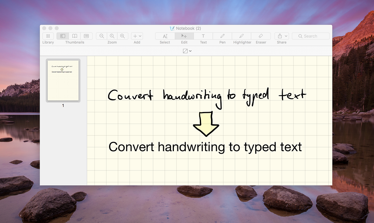 GoodNotes for Mac now supports handwritingtotextconversion by