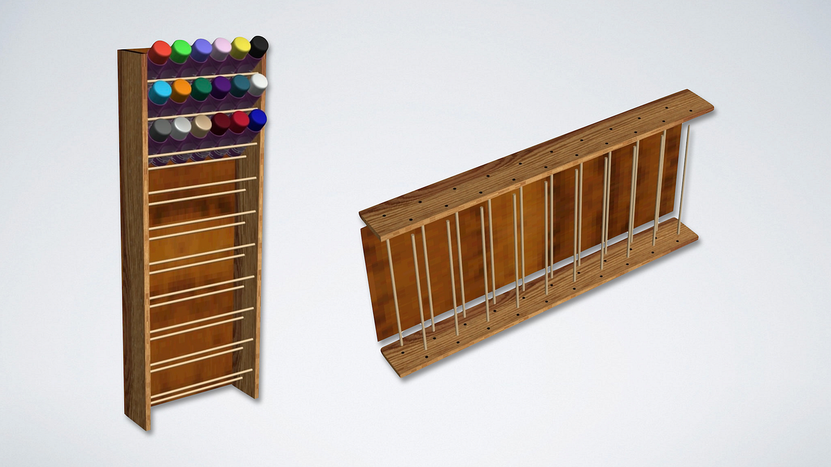 Very Simple Spray Paint Rack. Mere minutes to make but 30+ years to ...