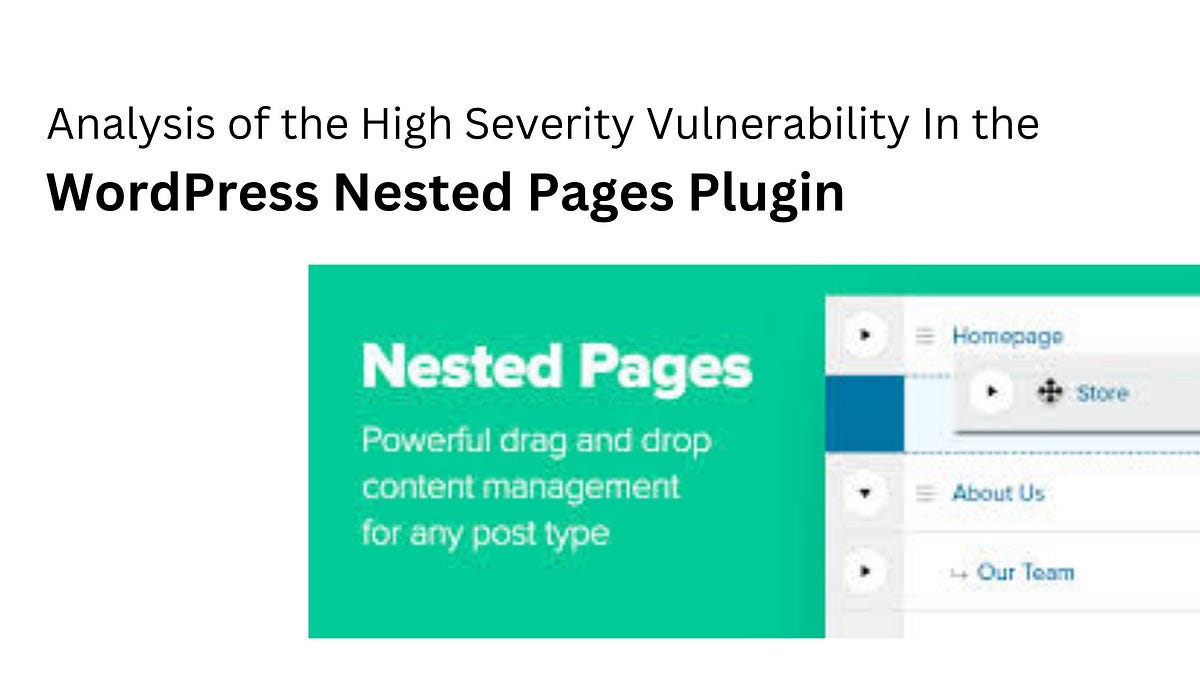 Analysis of the High Severity Vulnerability In the WordPress Nested ...