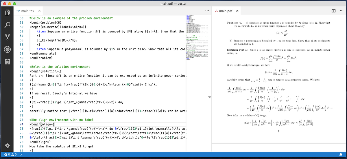Writing LaTeX Documents In Visual Studio Code With LaTeX Workshop | by  Rafael "Auyer" Passos | Medium