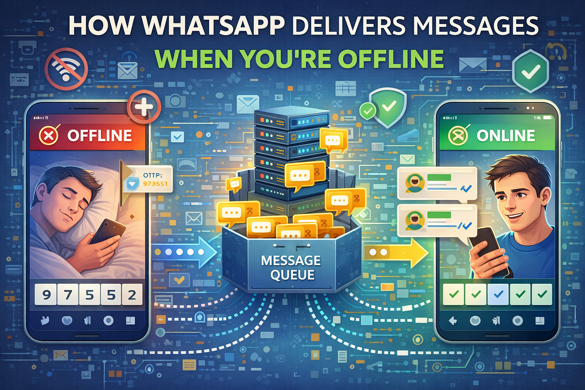 Offline for Hours, Flooded with Messages in Seconds: Decoding WhatsApp’s Delivery System
